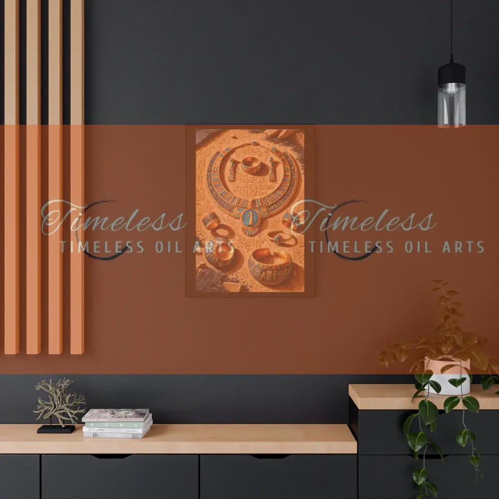 Canvas Print - Ancient Egyptian Jewelry Canvas