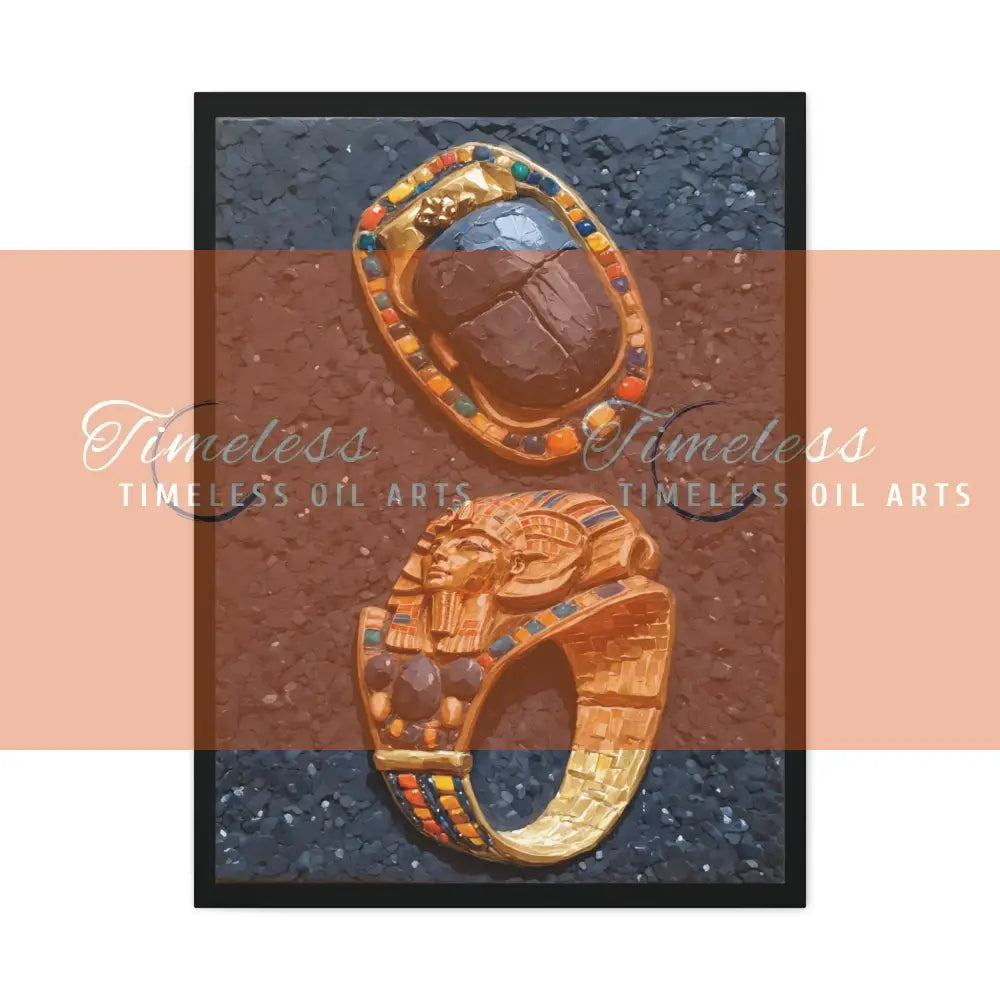 Canvas Print - Ancient Egyptian Jewelry 24’’ x 32’’ (Vertical) / 1.25’’ Canvas
