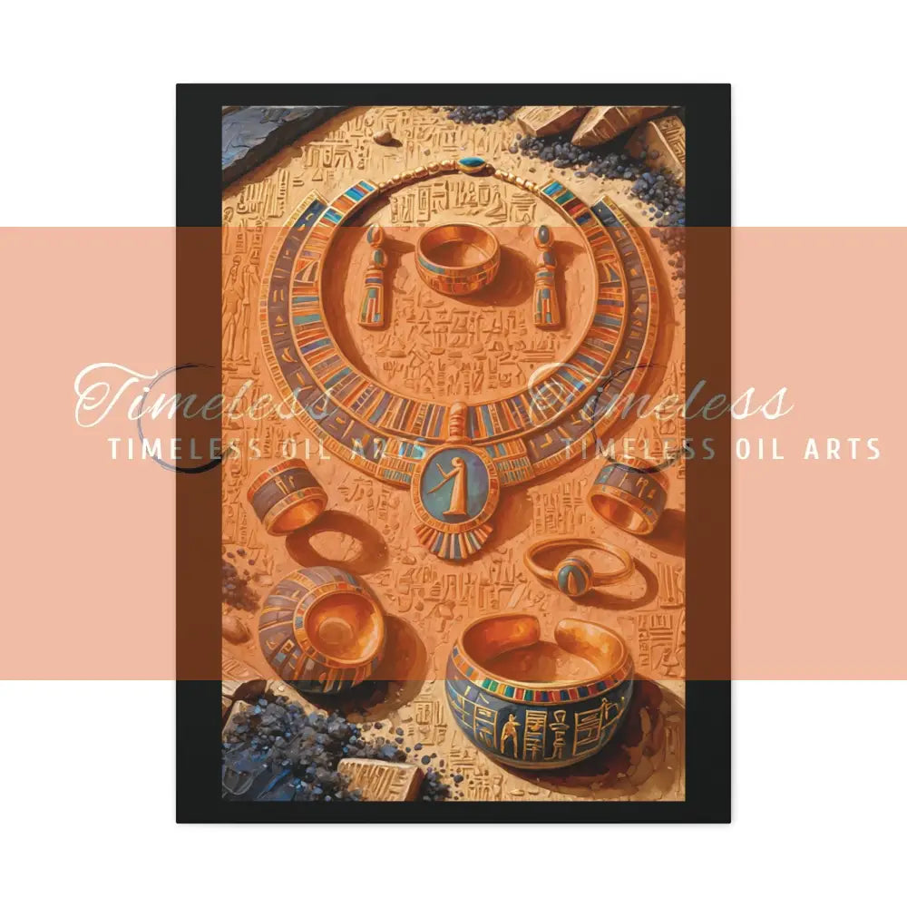 Canvas Print - Ancient Egyptian Jewelry 24’’ x 32’’ (Vertical) / 1.25’’ Canvas