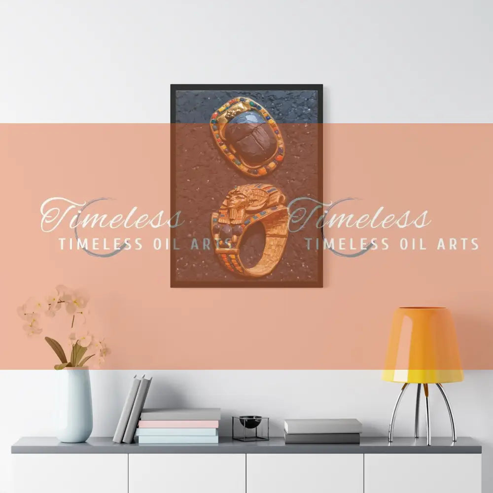 Canvas Print - Ancient Egyptian Jewelry Canvas