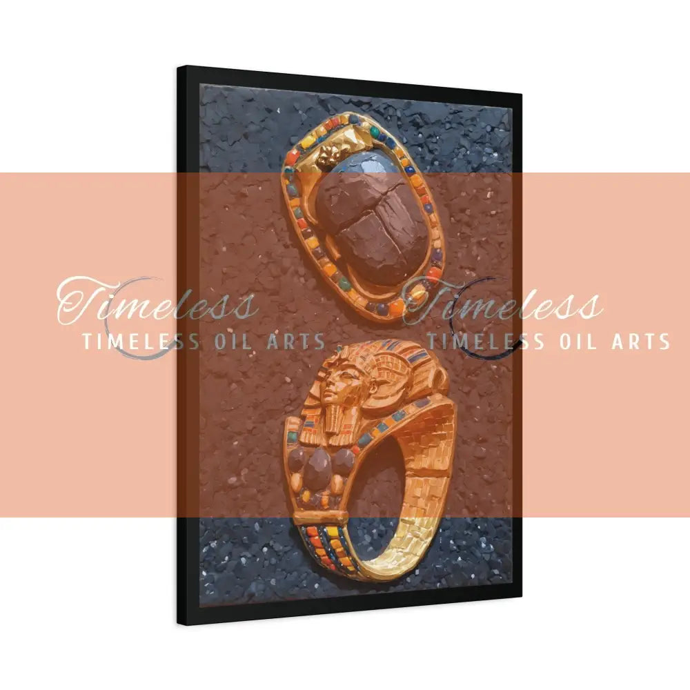 Canvas Print - Ancient Egyptian Jewelry Canvas