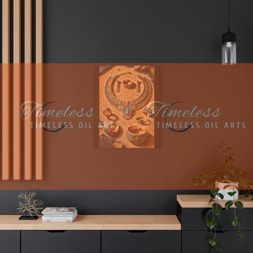 Canvas Print - Ancient Egyptian Jewelry Canvas