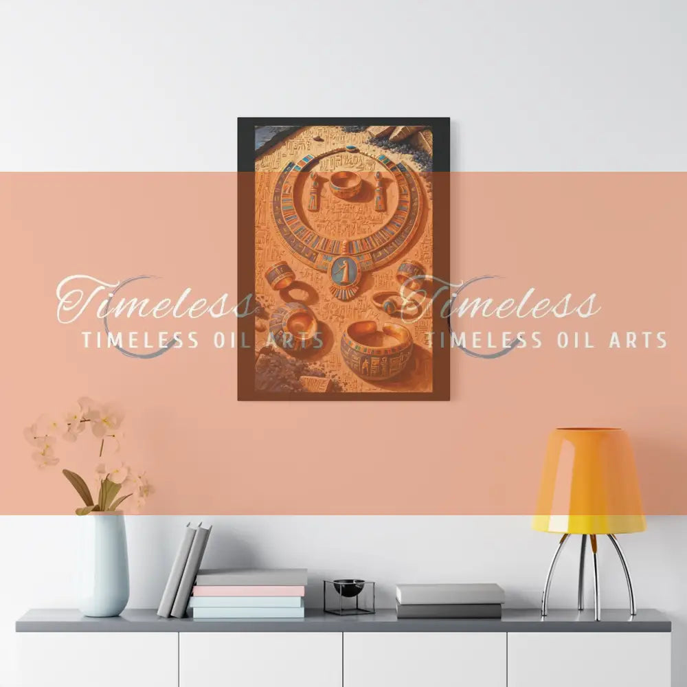 Canvas Print - Ancient Egyptian Jewelry Canvas