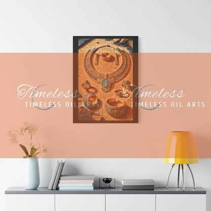 Canvas Print - Ancient Egyptian Jewelry Canvas