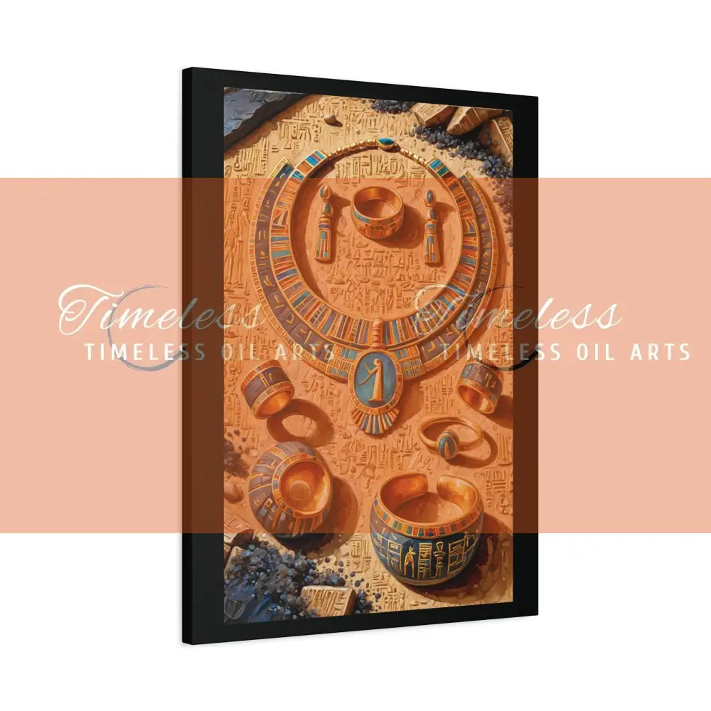 Canvas Print - Ancient Egyptian Jewelry Canvas