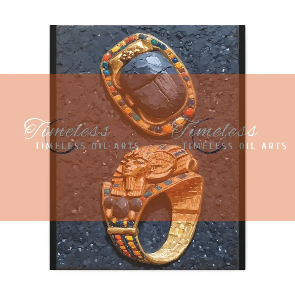 Canvas Print - Ancient Egyptian Jewelry Canvas