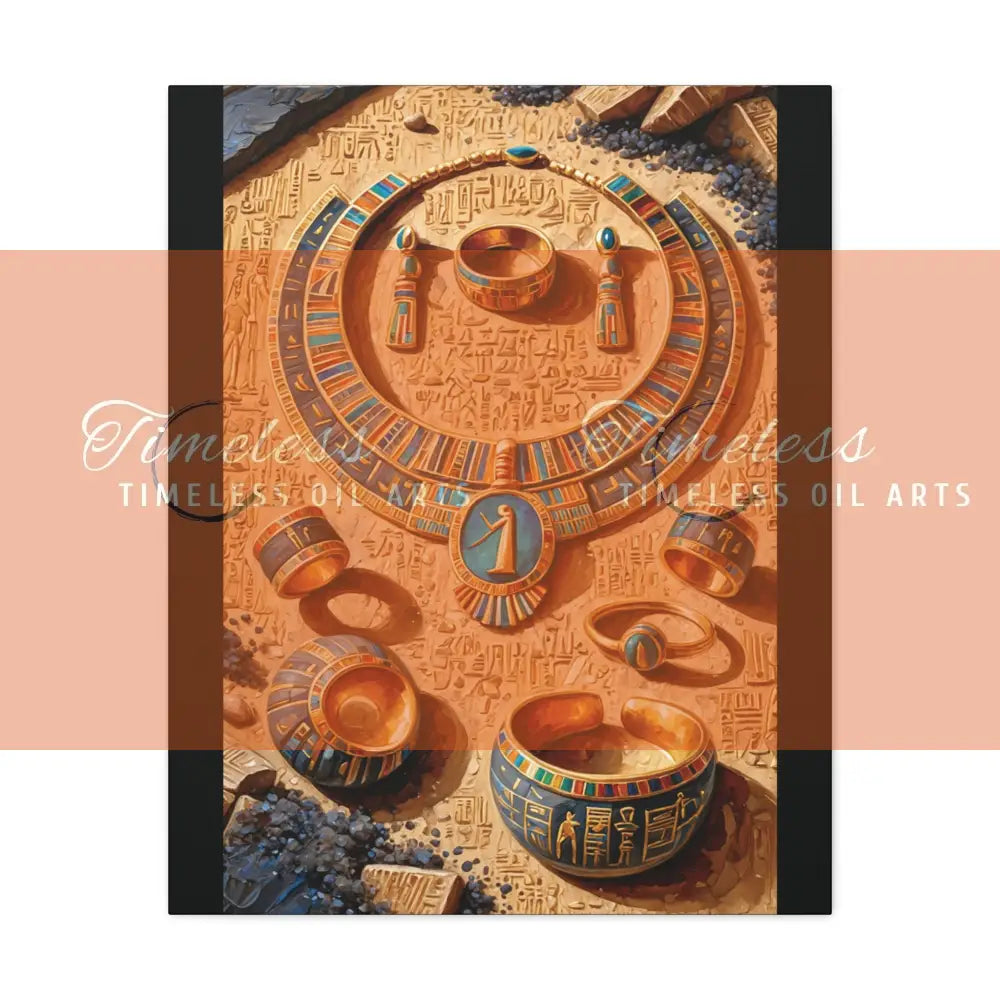 Canvas Print - Ancient Egyptian Jewelry Canvas