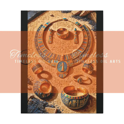 Canvas Print - Ancient Egyptian Jewelry Canvas