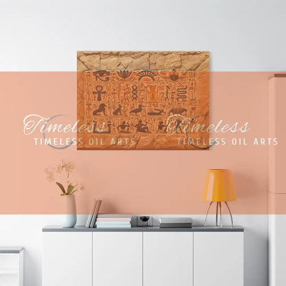Canvas Print - Mural of the Life of the Pharaohs 48’’ x 36’’ (Horizontal) / 1.25’’ Canvas