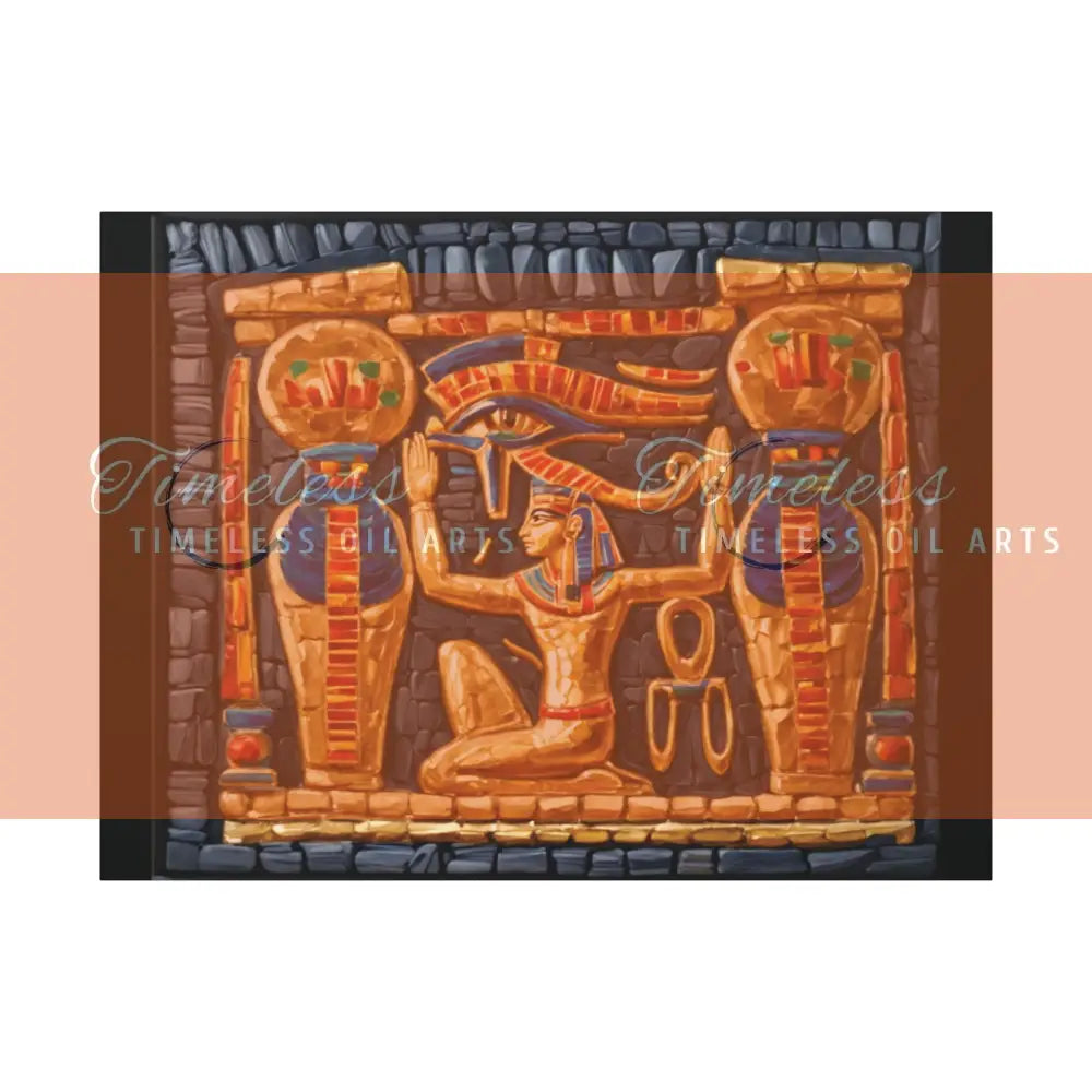Canvas Print - Mural of the Life of the Pharaohs Canvas